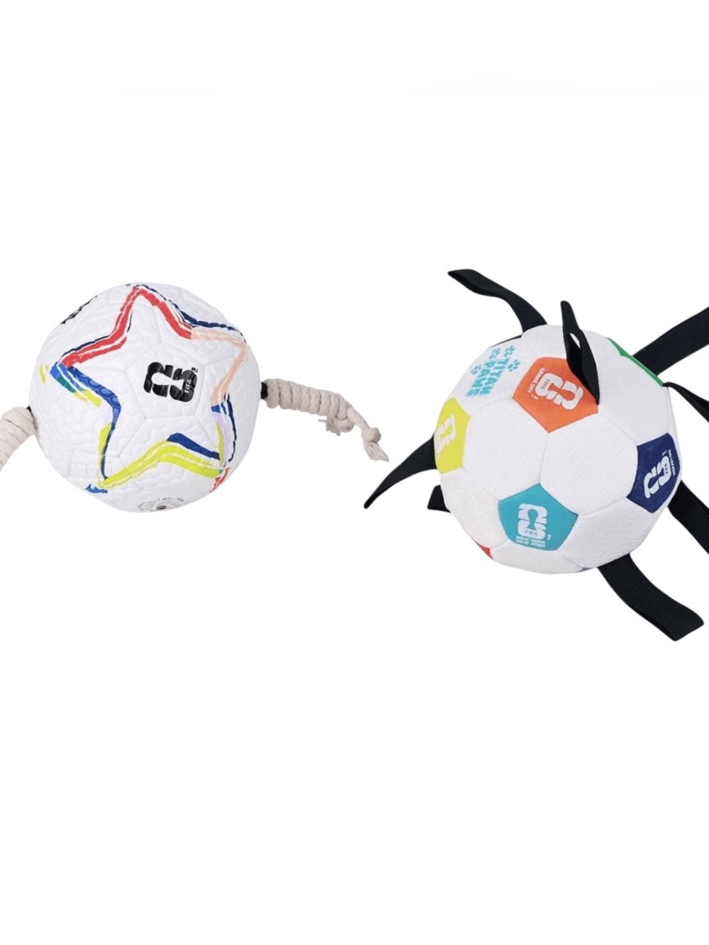 Dog Toys Titan-Paws FIFA World Cup 26 Dog Soccer Ball Pack, 2-Pack - Picture 4 of 5